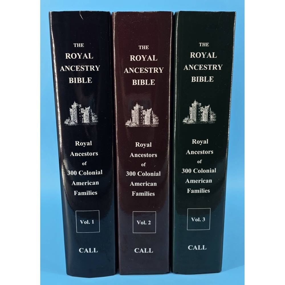 Royal Ancestry Bible In 3 Complete Volumes Michel L Call 2005 Genealogy HC NEW